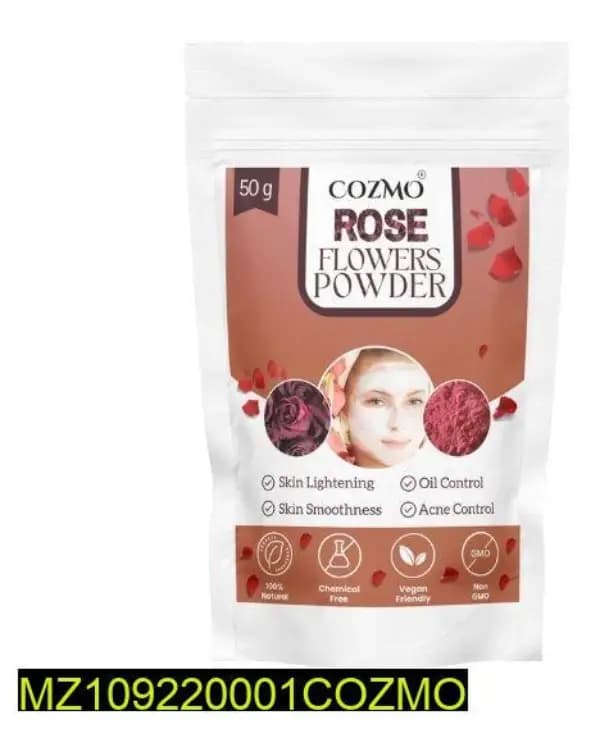 Rose Flowers Powder, Natural Rose Face Pack